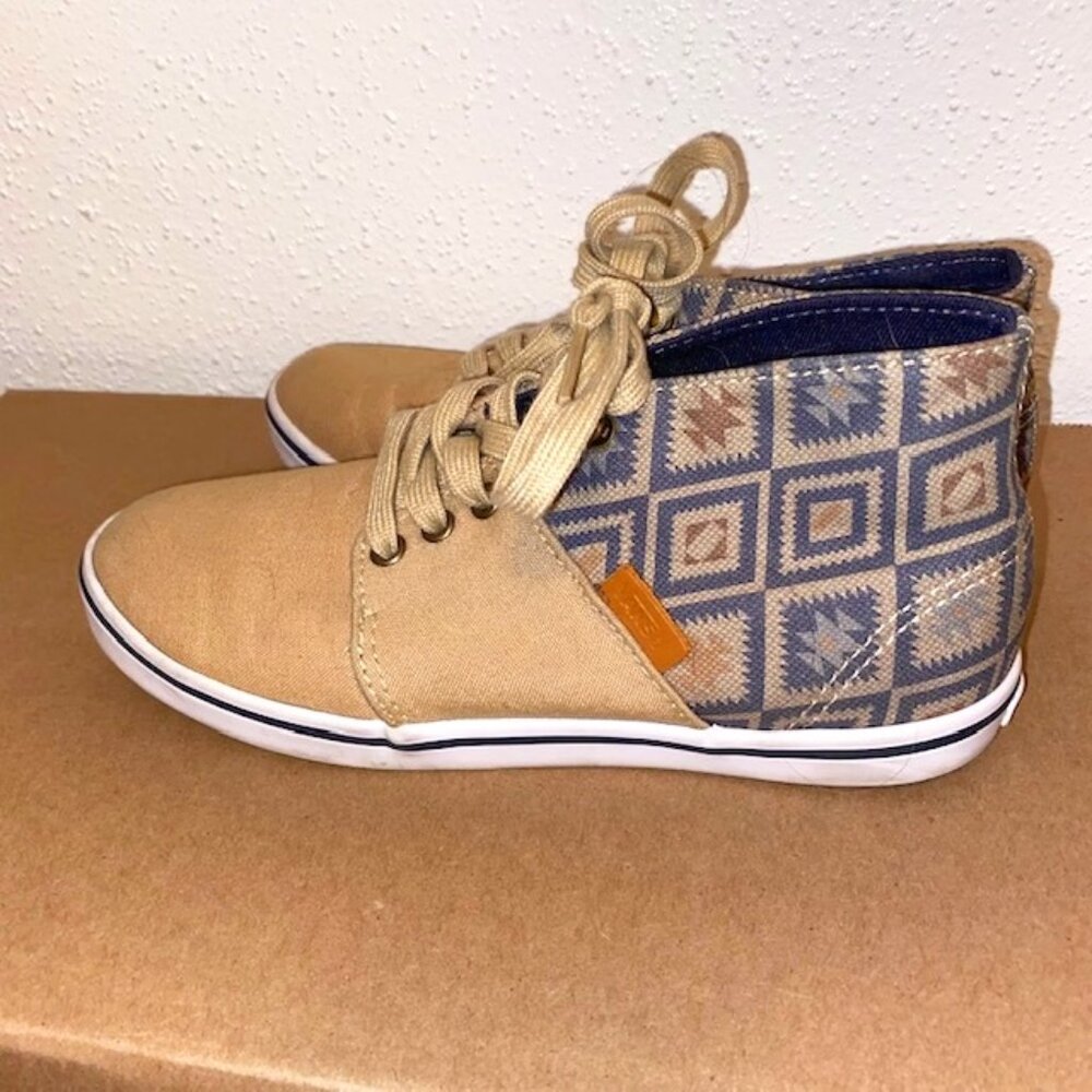 Vans Camryn Slim Native Taos Taupe Aztec Comfy Sneakers - US Size 5